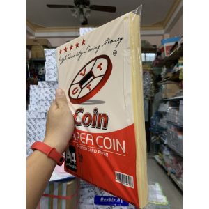 giay bia mau A4 Coin 180gsm vang